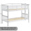Home Discount (White) Milan Bunk Bed High Sleeper Ladder Solid Wood Pine 8