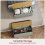 Vida Designs (Grey) Arlington Storage Ottoman Wood Blanket Toy Box Oak 3
