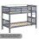 Home Discount (Grey) Milan Bunk Bed High Sleeper Ladder Solid Wood Pine 8