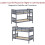 Home Discount (Grey) Milan Bunk Bed High Sleeper Ladder Solid Wood Pine 7