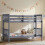 Home Discount (Grey) Milan Bunk Bed High Sleeper Ladder Solid Wood Pine 1
