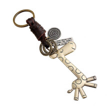 Dww-Hauteur 8cm * largeur 3.5cm, cl, style Vintage classique de chane, mignon girafe Cartoon Keychain, pour sac porte - cls porte - monnaie porte - mo