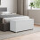 Vida Designs (White) Leon Room Storage Ottoman Wood Bench Stool 3