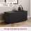 Vida Designs (Black) Leon Room Storage Ottoman Wood Bench Stool 7