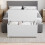 Vida Designs (White) Leon Room Storage Ottoman Wood Bench Stool 5