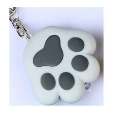Dww-Un porte-cls de voiture gris, un porte-cls griffes de chat de dessin anim LED mettent un son