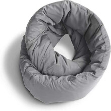(grey) Infinity Pillow - Design Power Nap Pillow, Travel and Neck Pillow (Navy)