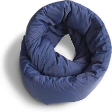 (navy blue) Infinity Pillow - Design Power Nap Pillow, Travel and Neck Pillow (Navy)