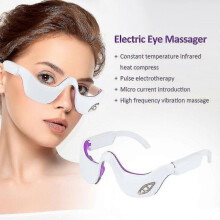Ems Micro Current Pulse Eye Massager Heating Therapy Eye Beauty Device Relieves Eye Fatigue Fades Dark Circle Anti Wrinkle Lvq