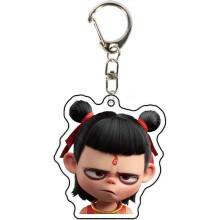 Keychain Set, Acrylic Anime Character Keychains, Funny Cartoon Keychains for Backpack, Handbag, Purse Charm
