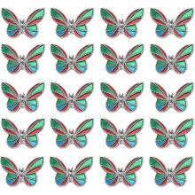Enamel Charms, 20 Pcs Cute Butterfly Pendants for Jewelry Making, Alloy Butterfly Jewelry for Necklace, Bracelet & Earrings DIY Supplies