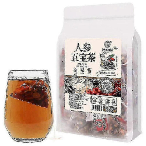 (1Bolsa 50Pcs) Ginseng Five Treasure Tea Herbal Tea 250g