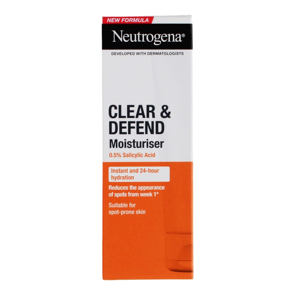 Neutrogena Clear & Defend Salicyclic Acid Moisturiser 50Ml