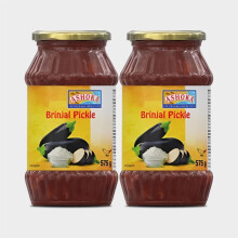 Ashoka Brinjal Pickle 575g (Pack of 2) | Authentic Indian Eggplant Pickle | Spicy & Tangy Achar | Traditional Recipe