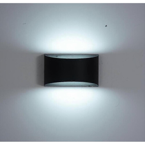 Black wall lamp with adjustable LED lighting, modern 7W wall light
