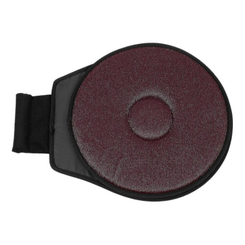 (Red) 360 Rotating Cush Auto Car Soft Swivel Seat Cush Transfer Disc 1