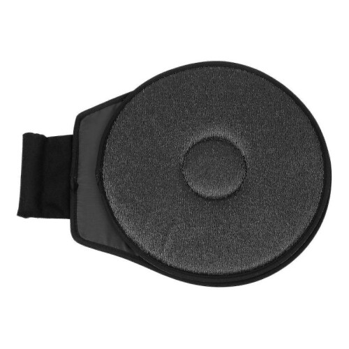 (Black) 360 Rotating Cush Auto Car Soft Swivel Seat Cush Transfer Disc 1