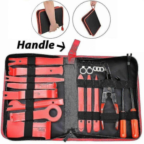 19pcs Car Trim Removal Tool Auto Hand Tools Pry Bar Dash Panel Kit Door Interior