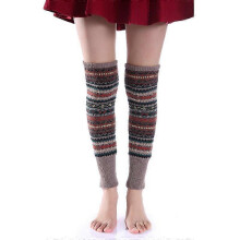 Socks Women Leg Warmers Knee Socks Bohemia Crochet Knit Tube Tube Legs Warmer Leg Socks Striped Socks Thick Dance Socks Long Leg Warmers Type 4