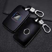Dww-Porte-cls Renault avec boucle - couleur fibre de carbone, matriau souple, porte-cls, rsistant  l'abrasion, pour Koleos Kadjar Megane Captur Espace