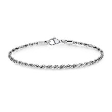 3mm Diamond Cut Braided Rope Chain Bracelet for Women Men