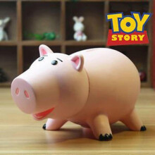 Toy Story Piggy Bank Plastic Saving Piggy Bank for Kid's & Adult's Birthday Gift with Cute Package (Pink) (1pc)