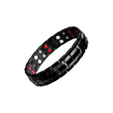 Dww-Noir - Bracelet Magntique Acier Inoxydable Double Rang