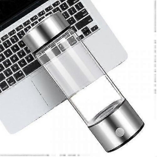 (Silver) Rich Hydrogen Water Bottle Electrolytic Water Cup Lonizer Generator 1