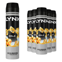 Lynx Gold XXL 72H Dry Protection AntiPerspirant Deodorant, 6pk, 250ml