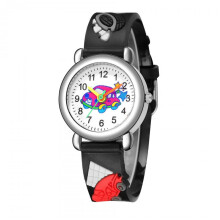 Dww-Montre Enfant(Noir, voiture),Montre-Bracelet tanche pour Enfant Mouvement  Quartz,Conception de Dessin anim 3D,Montre Enfant Numrique pour 3 Ans