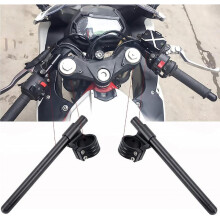 Dww-Guidon Bracelet Reglable Moto 51mm,CNC Aluminium Kit Guidon Cafe Racer Demi Guidon Rehausse Diametre 51 Pour Universel Accessoire Moto 7/8 22mm Tu