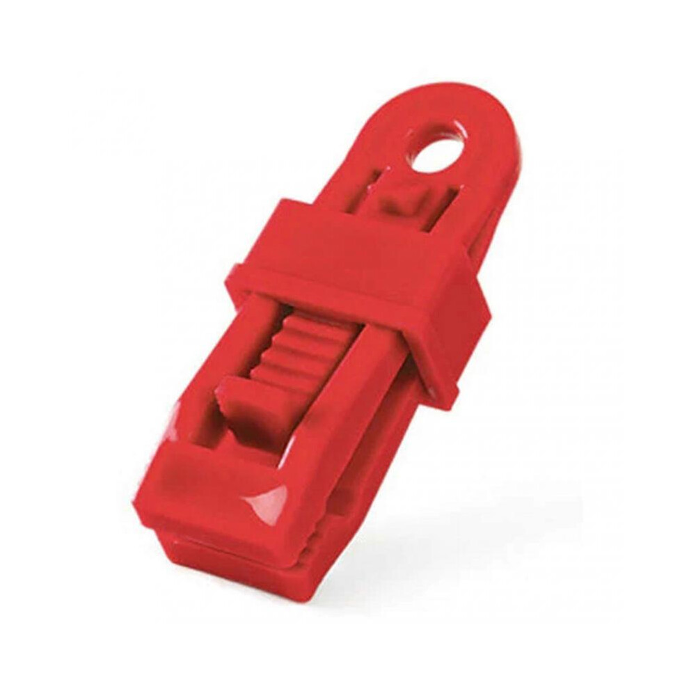 (Red)Adjustables Heavy Duty Lock Grip For Tarp Shades Cloth Strong Windproof Awning Clamp For Outdoor