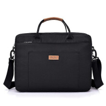 (black) Men Canvas Business Briefcase Large Tote Women's Bag