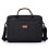 (black)Men Canvas Business Briefcase Large Tote Women's Bag 1