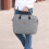 (black)Men Canvas Business Briefcase Large Tote Women's Bag 4