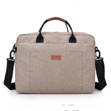 (Khaki) Men Canvas Business Briefcase Large Tote Women's Bag