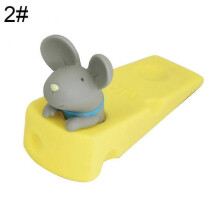 (2) Adorable Animal Door Stopper Holder - Hard PVC Doorstop Wedge Gift