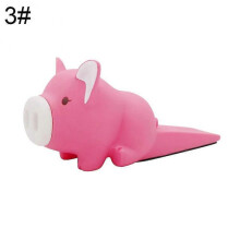 (3) Adorable Animal Door Stopper Holder - Hard PVC Doorstop Wedge Gift