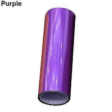 (Purple) Car Auto Vehicle Waterproof Headlight Taillight Tint Film Wrap Roll Sticker