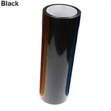 (Black) Car Auto Vehicle Waterproof Headlight Taillight Tint Film Wrap Roll Sticker
