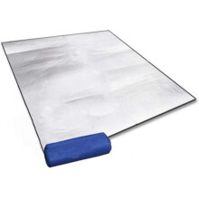 (1.5MX2M) Aluminium Insulating Mat Foam Mat Sleeping Mat for Camping Insulation Mat Foldable Tent Mat Floor Pad Thermal