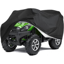 ATV Cover Waterproof Heavy Duty ATV Outdoor Storage Cover with Elastic Hem Quad Cover for Kawasaki, Arctic Cat, Honda, Polaris,Yamaha All Weather 4 Wh