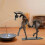 Metal Three-dimensional Openwork Adonis-horse Sculpture Decorative Ornaments 5