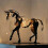 Metal Three-dimensional Openwork Adonis-horse Sculpture Decorative Ornaments 1