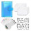 (Blue Laser) A6 Binder Budget Planner Notebook Covers Folder Size 6 Hole Pockets 1