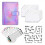 (Purple Laser) A6 Binder Budget Planner Notebook Covers Folder Size 6 Hole Pockets 1