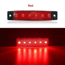 (red) 10x 6 Led 3.8 Side Marker Clearance Light Blue Trailer Lights For 12v Truck Bus Boat Cab Rv Lorrieds Suv External