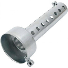 Motorbike universal exhaust muffler baffle exhaust silencer (silver) (1pcs)