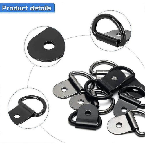 D Ring Tie Downs, 40pcs D-rings Anchor Lashing Ring Safety Tie Down Loop Lashing 2