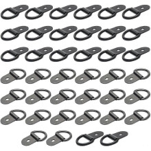 D Ring Tie Downs, 40pcs D-rings Anchor Lashing Ring Safety Tie Down Loop Lashing